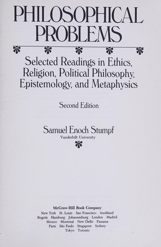 Cover for Philosophical problems