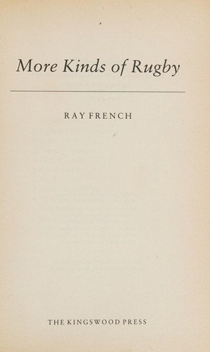 Cover for More kinds of rugby