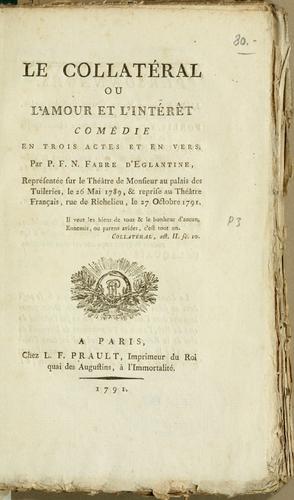Cover for Le collatéral