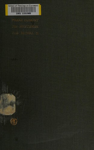 Cover for Die Mysterien des Mithra