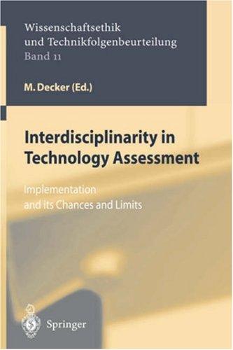 Cover for Interdisciplinarity in technology assessment