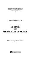 Cover for Le livre des merveilles du monde (Sources d'histoire medievale)