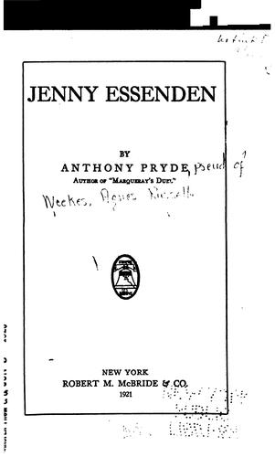 Cover for Jenny Essenden