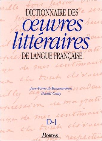 Cover for Dictionnaire des oeuvres littéraires de langue française, tome 2 