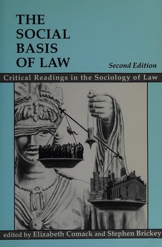 Cover for The social basis of law