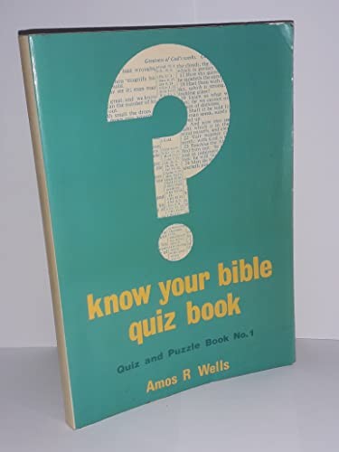 Cover for Know your Bible quiz book (Quiz and puzzle books)