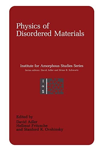 Cover for Physics of Disordered Materials