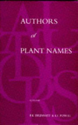Cover for Authors of Plant Names
