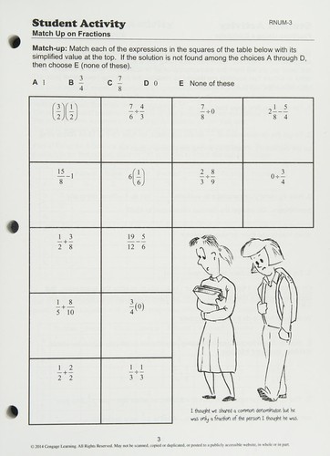 Cover for Custom Basic Math 85 Student Workbook SMC