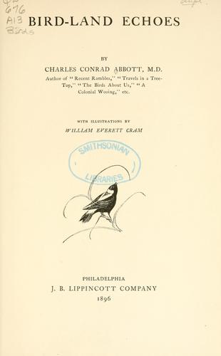 Cover for Bird-land echoes