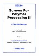 Cover for Screws for Polymer Processing II
