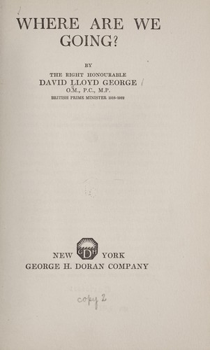 Cover for Where are we going?