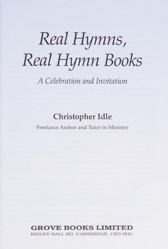 Cover for Real hymns, real hymn books