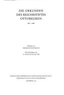 Cover for Die Urkunden des Reichsstiftes Ottobeuren, 764-1460