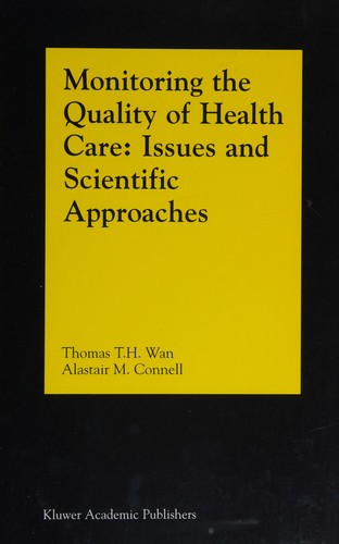 Cover for Monitoring the quality of health care