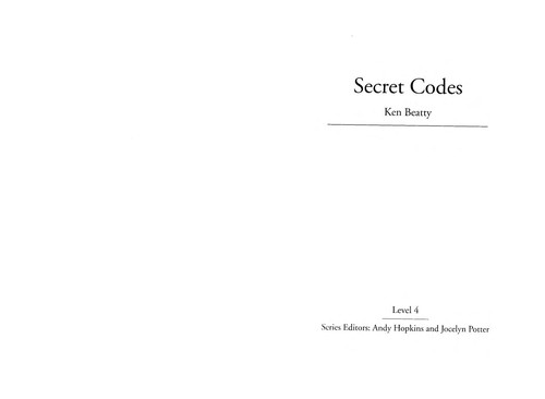 Cover for Secret codes