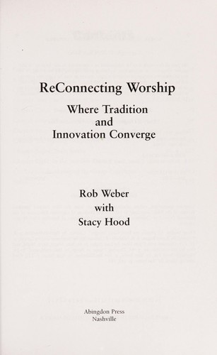 Cover for Reconnecting Worship