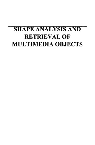 Cover for Shape Analysis and Retrieval of Multimedia Objects