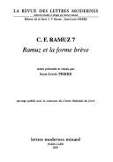 Cover for C.F. Ramuz.