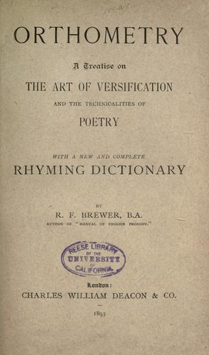 Cover for Orthometry