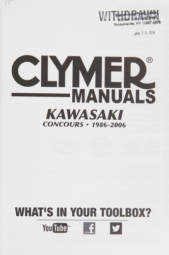 Cover for Kawasaki concours, 1986-2006
