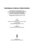 Cover for Materials Surface Processing