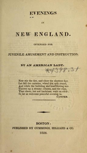 Cover for Evenings in New England