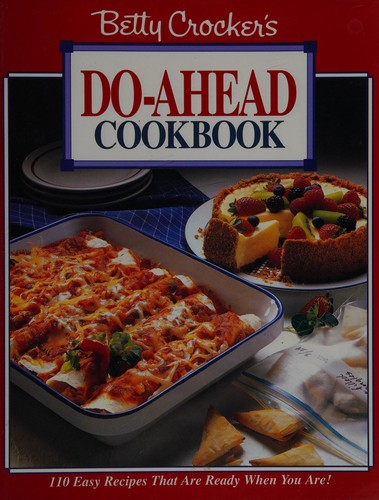 Cover for Betty Crocker's do-ahead cookbook.