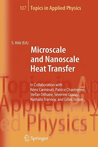 Cover for Microscale and Nanoscale Heat Transfer