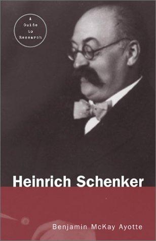 Cover for Heinrich Schenker