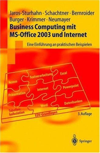 Cover for Business Computing mit MS-Office 2003 und Internet