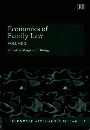 Cover for Economics of family law