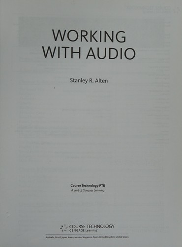 Cover for Working with Audio