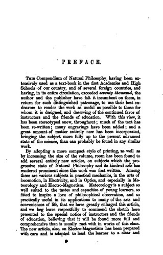 Cover for A Compendium of Natural Philosophy, Adapted to the Use of Schools ...
