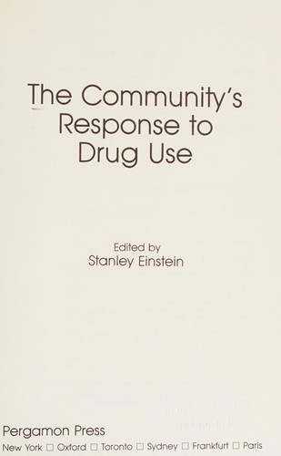 Cover for The Community's response to drug use