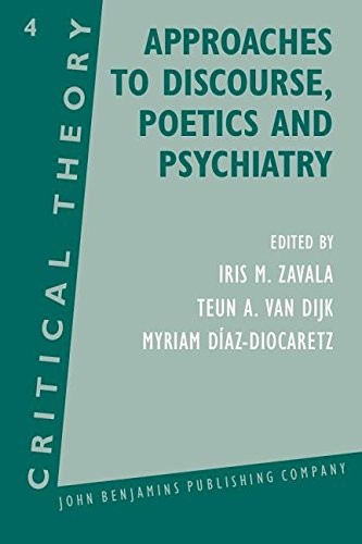 Cover for Approaches to Discourse, Poetics and Psychiatry