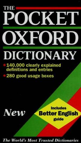 Cover for The Pocket Oxford Dictionary of Current English