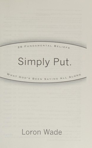 Cover for Simply put