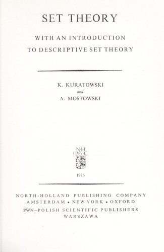 Cover for Set theory