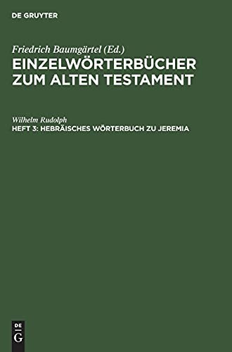 Cover for Hebräisches Wörterbuch Zu Jeremia