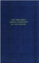 Cover for The Sephardic Jewish community of Los Angeles