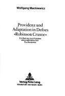 Cover for Providenz und Adaptation in Defoes "Robinson Crusoe"