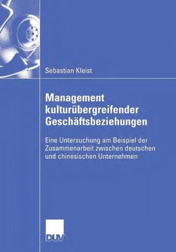 Cover for Management kulturübergreifender Geschäftsbeziehungen