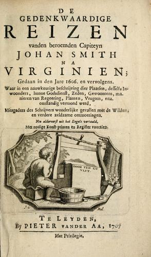 Cover for De Gedenkwaardige Reizen vanden beroemden Capiteyn Johan Smith na Virginien