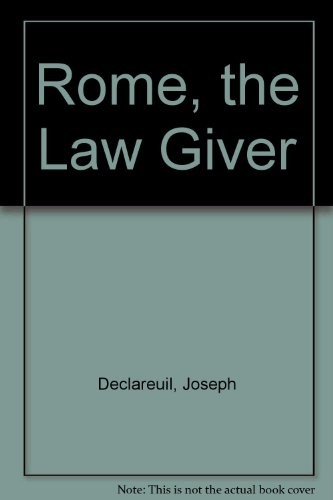 Cover for Rome, the law-giver