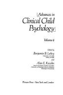 Cover for Advances in clinical child psychology