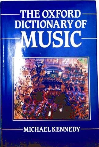 Cover for The Oxford dictionary of music