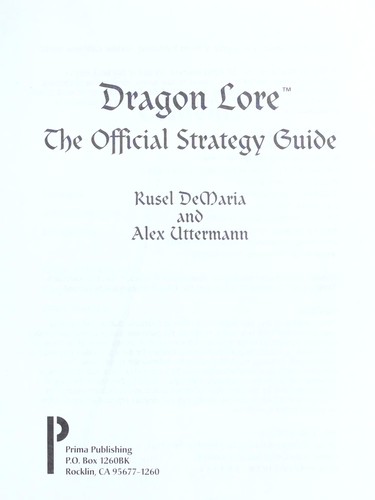 Cover for Dragon lore