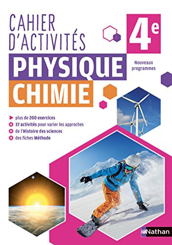 Cover for Physique Chimie 4e - Cahier - 2018