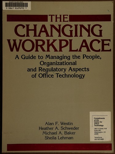 Cover for The Changing workplace